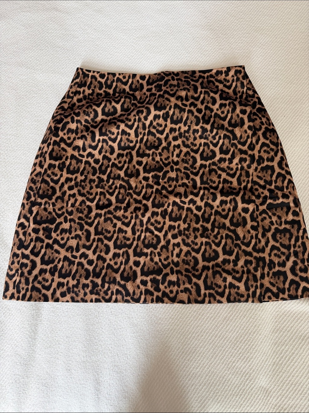 J. Crew Leopard-Print Mini Skirt in Brown and Black